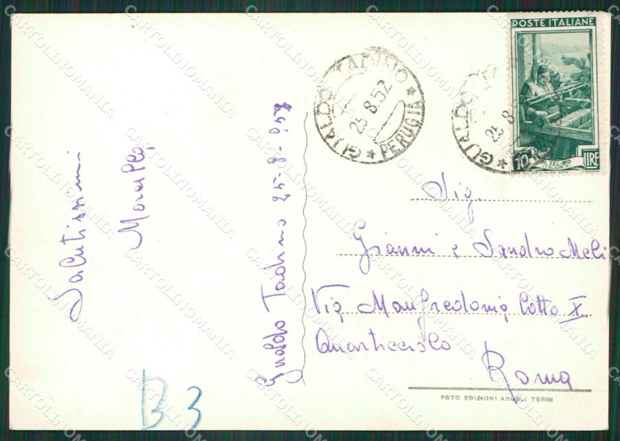 Terni Gualdo Tadino Foto FG cartolina ZK6414 – retro