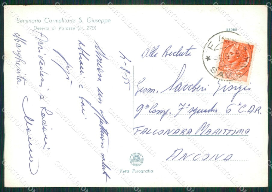 Savona Varazze Foto FG cartolina ZK6425 – retro