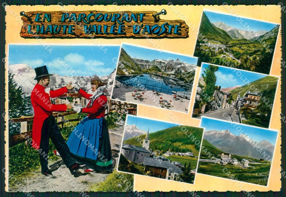 Aosta Costumi Alta Valle Foto FG cartolina ZK6426 – fronte