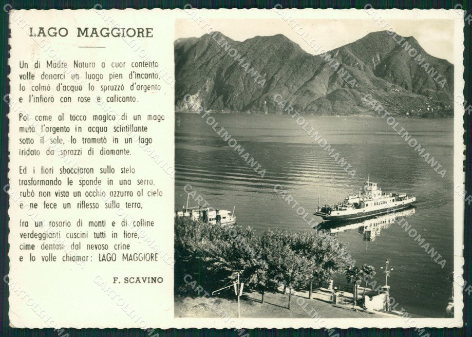 Varese Laveno Battello Foto FG cartolina ZK6447 – fronte