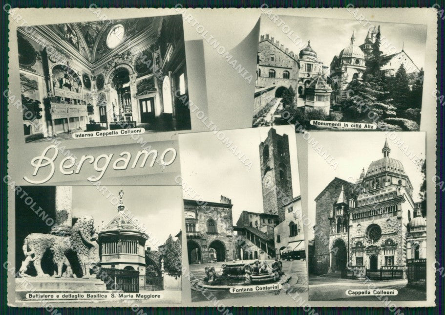 Bergamo Città Saluti da Foto FG cartolina ZK6451 – fronte