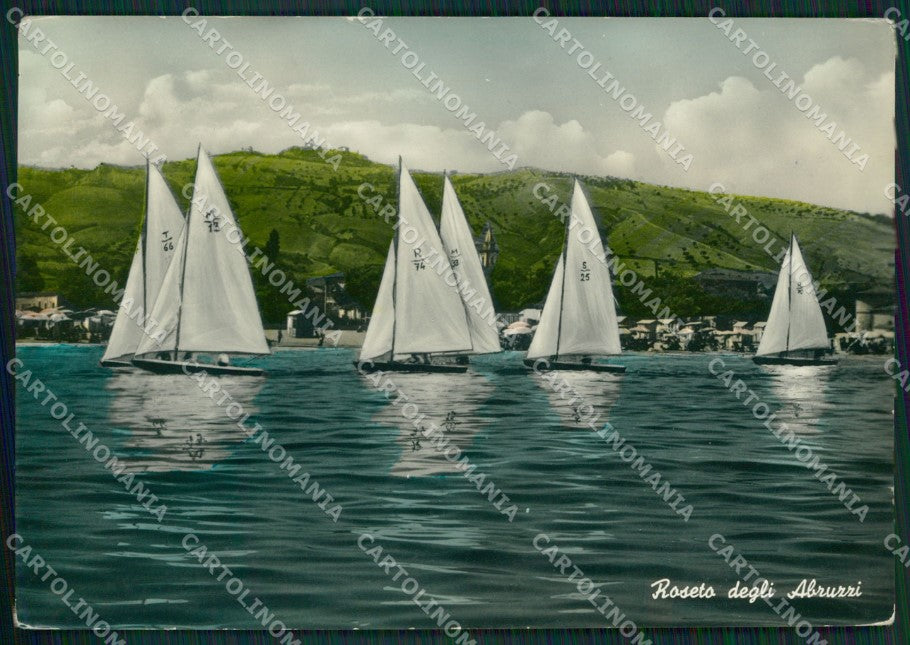 Teramo Roseto degli Abruzzi Barche Foto FG cartolina ZK6459 – fronte