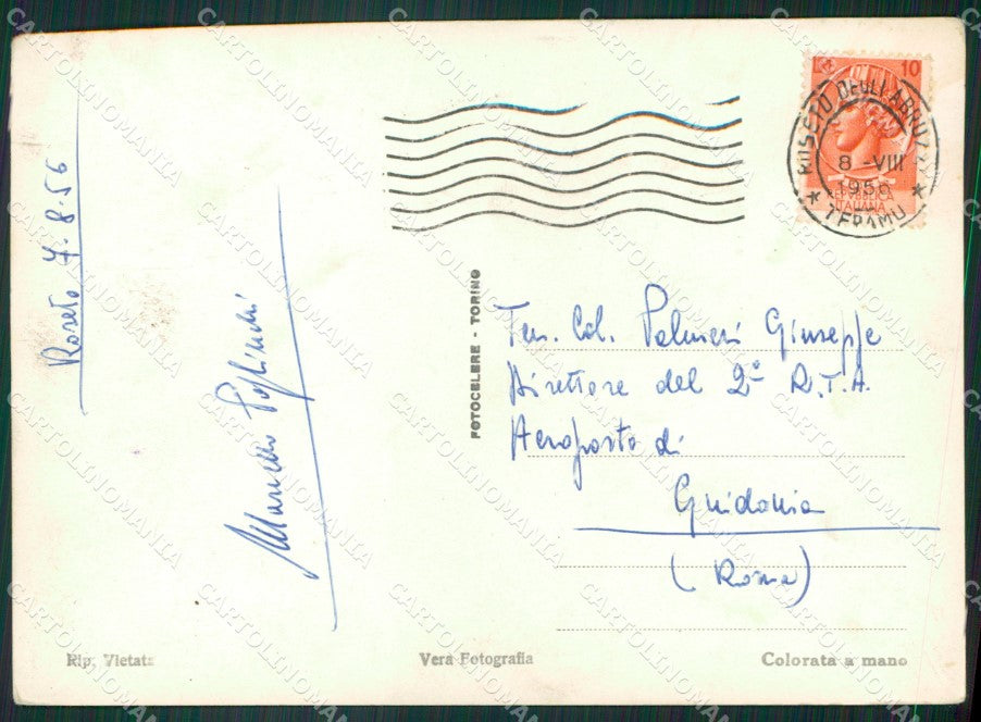 Teramo Roseto degli Abruzzi Barche Foto FG cartolina ZK6459 – retro