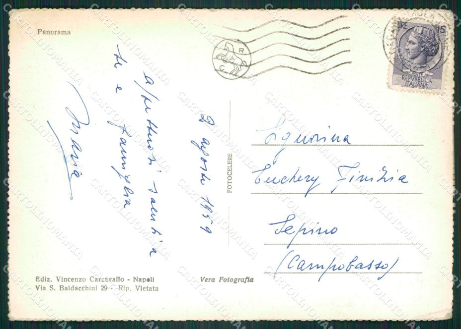 Napoli Casamicciola Terme Foto FG cartolina ZK6460 – retro