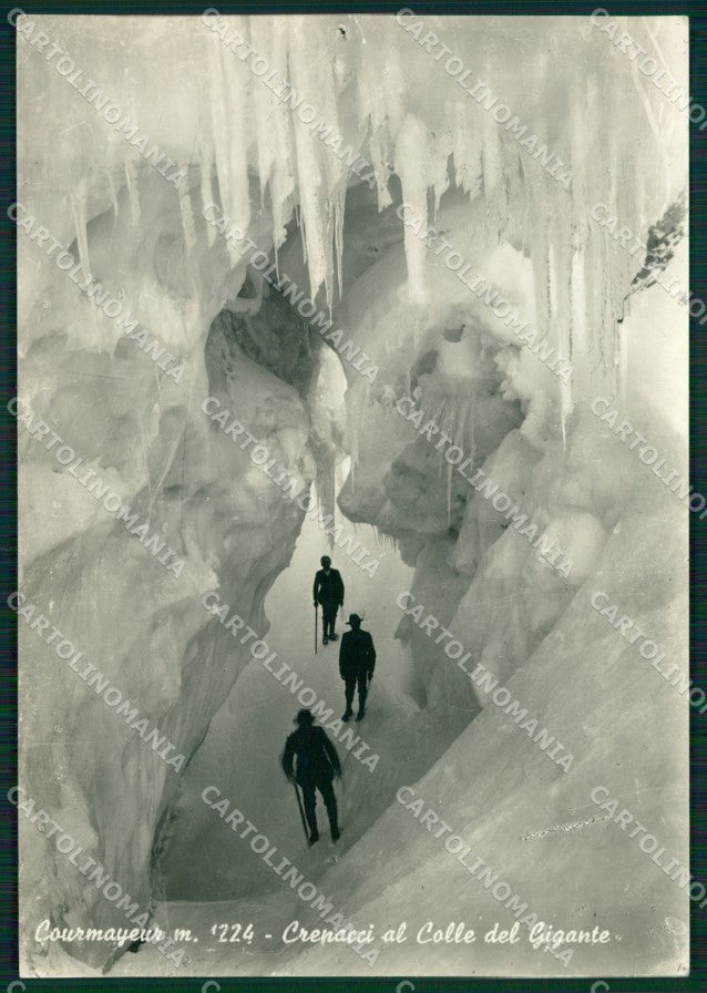 Aosta Courmayeur Ghiaccio Crepacci FORO Foto FG cartolina ZK6464 – fronte