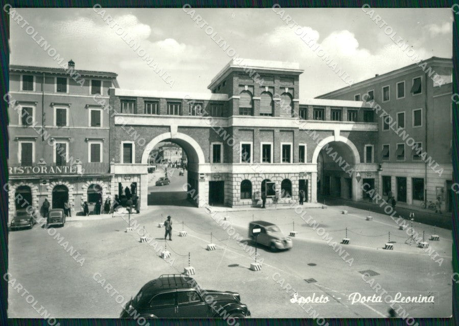 Perugia Spoleto Auto Porta Leonina Foto FG cartolina ZK6496 – fronte