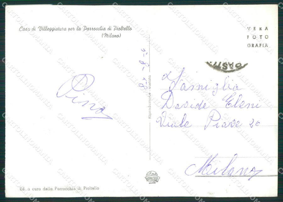 Lecco Pasturo Foto FG cartolina ZK6500 – retro