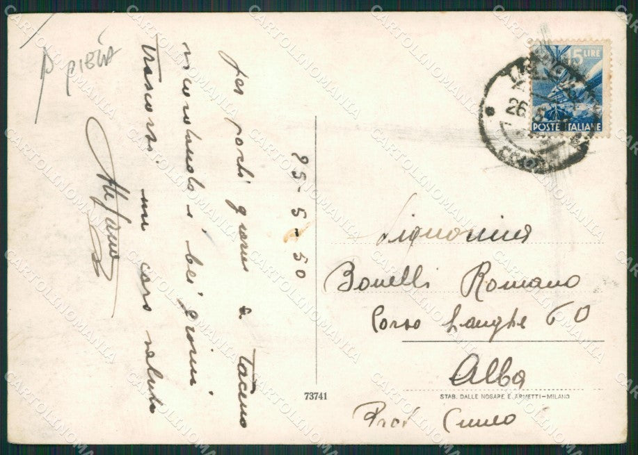 Lecco Taceno Tartavalle Terme PIEGA Foto FG cartolina ZK6502 – retro