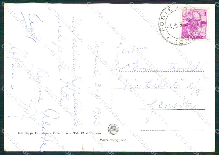 Cuneo Ormea Viozene Mongioie Foto FG cartolina ZK6519 – retro