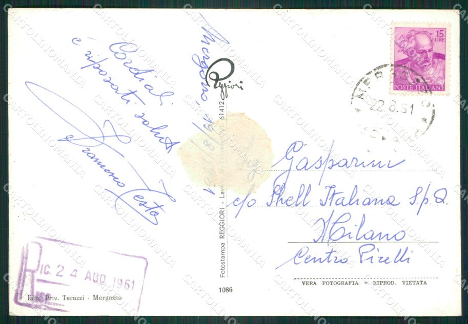 Verbania Mergozzo COLLA Foto FG cartolina ZK6525 – retro