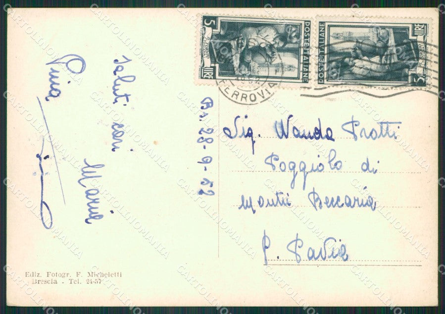 Brescia Città ABRASA Foto FG cartolina ZK6546 – retro