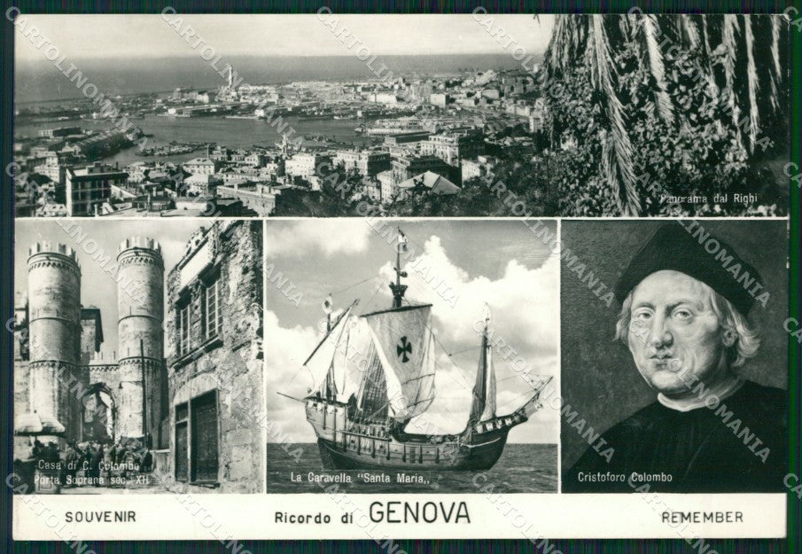 Genova Città Cristoforo Colombo Foto FG cartolina ZK6553 – fronte