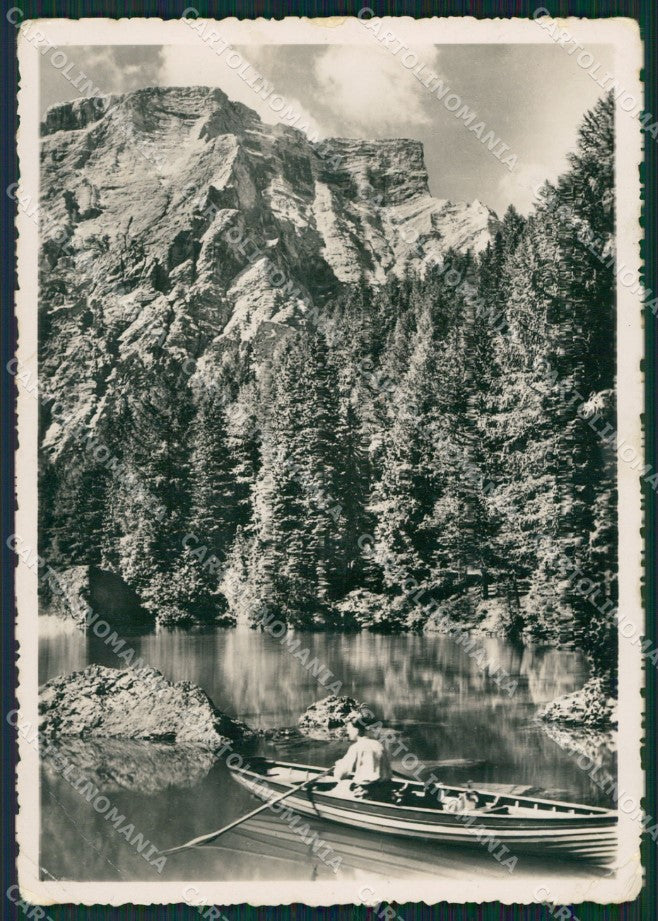 Bolzano Lago di Braier PIEGHINE Foto FG cartolina ZK6557 – fronte