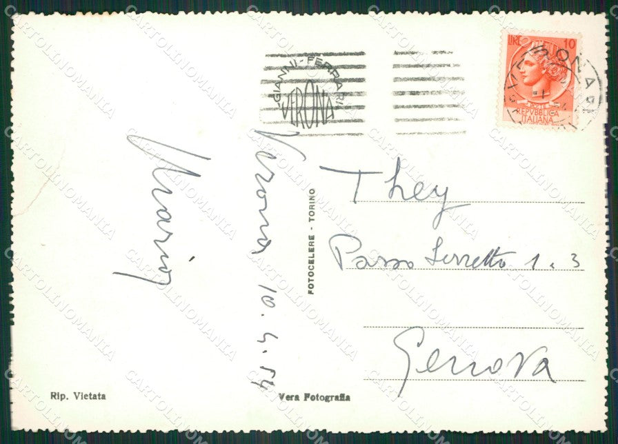 Verona Città PIEGA Foto FG cartolina ZK6573 – retro