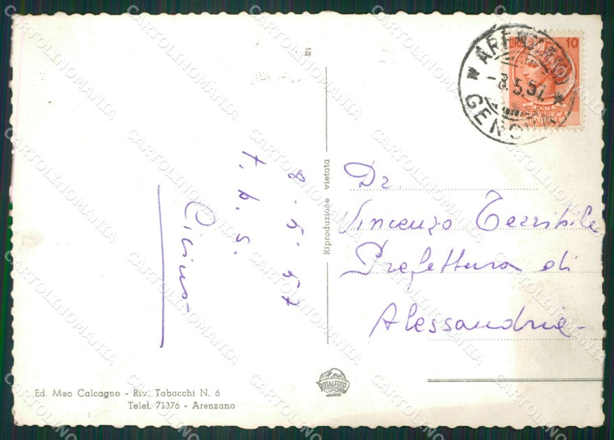 Genova Arenzano Auto Foto FG cartolina ZK6586 – retro