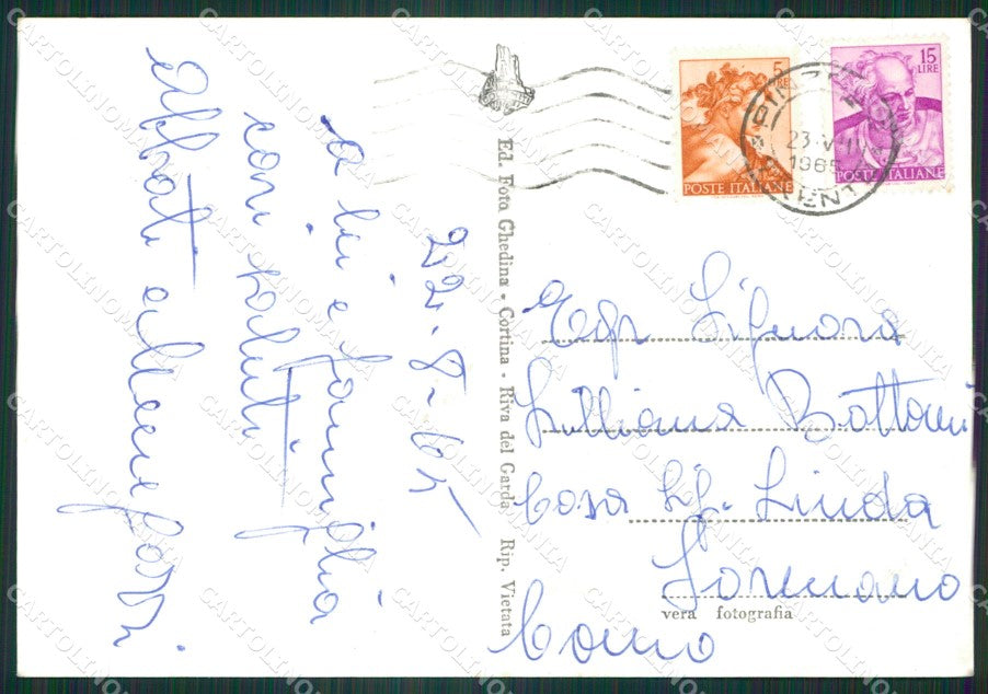 Trento Pinzolo Foto FG cartolina ZK6593 – retro