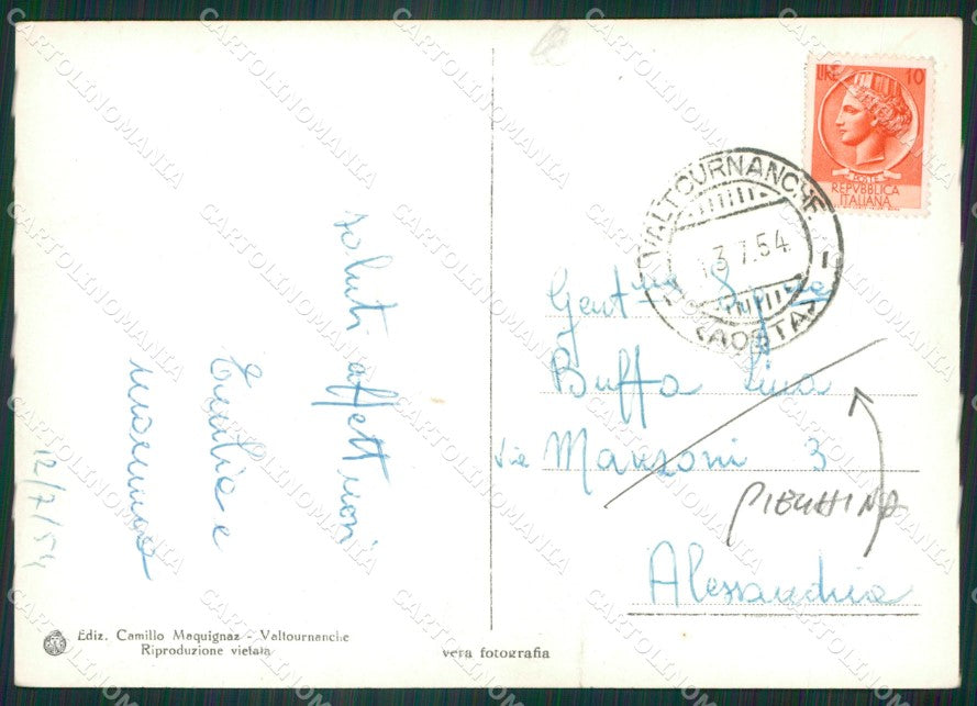 Aosta Valtournenche PIEGHINA Foto FG cartolina ZK6601 – retro