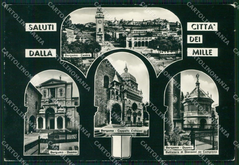 Bergamo Città Saluti da Foto FG cartolina ZK6608 – fronte