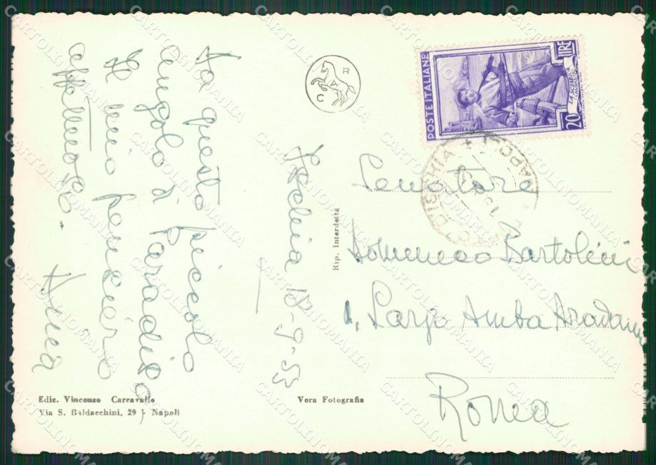Napoli Ischia Battello Foto FG cartolina ZK6631 – retro