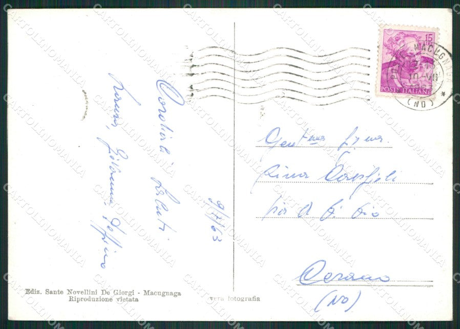 Verbania Macugnaga Monte Rosa Foto FG cartolina ZK6657 – retro