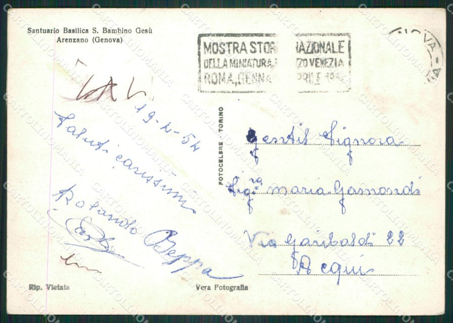 Genova Arenzano Foto FG cartolina ZK6660 – retro