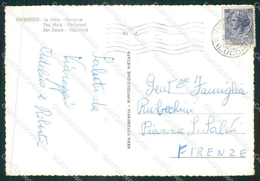Lucca Viareggio Foto FG cartolina ZK6666 – retro