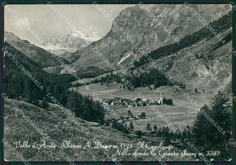 Aosta Rhèmes Notre Dame PIEGA Foto FG cartolina ZK6668 – fronte