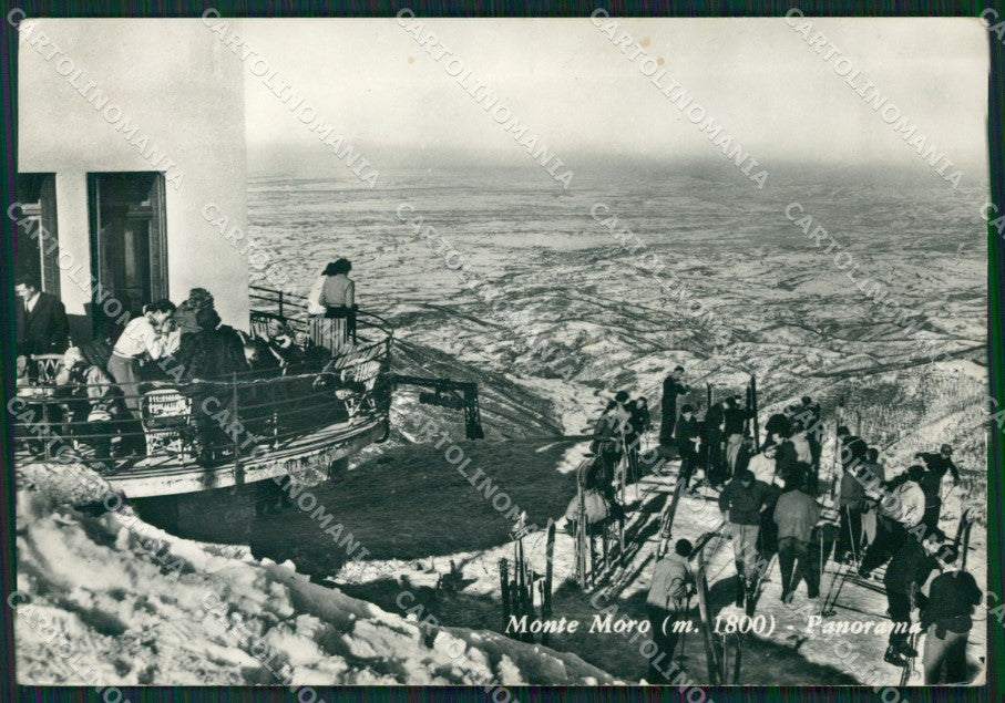 Cuneo Frabosa Nevicata PIEGATA Sci Foto FG cartolina ZK6671 – fronte