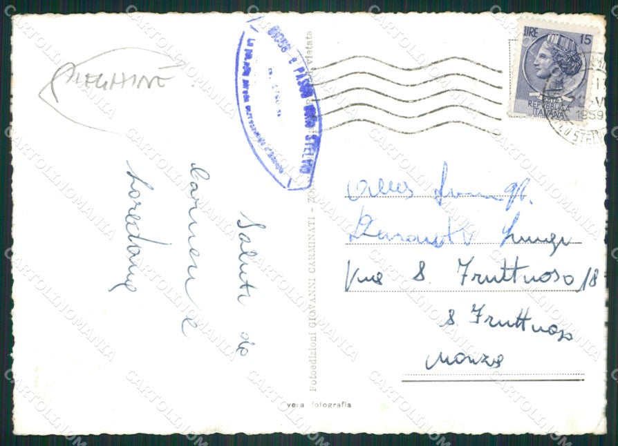 Bolzano Passo dello Stelvio PIEGHINE Foto FG cartolina ZK6673 – retro