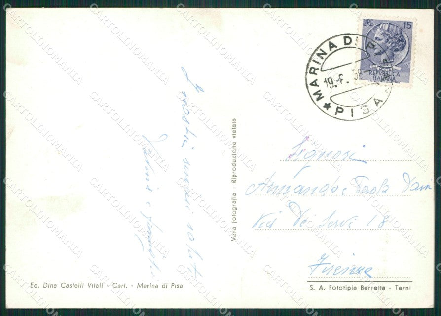 Pisa Marina di FG Foto FG cartolina ZK6678 – retro