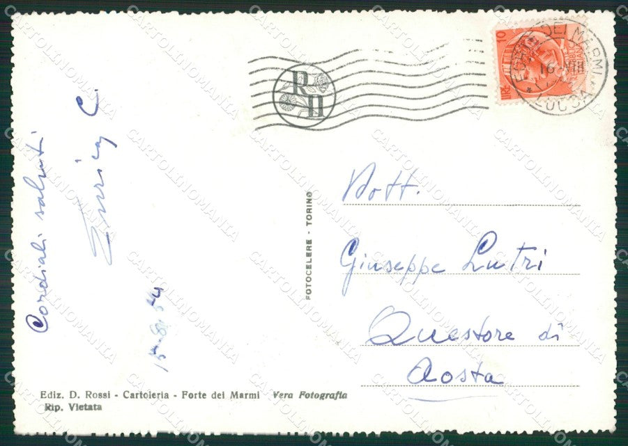Lucca Forte dei Marmi Foto FG cartolina ZK6680 – retro