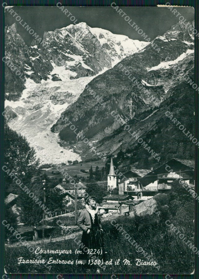 Aosta Courmayeur Entreves Foto FG cartolina ZK6681 – fronte