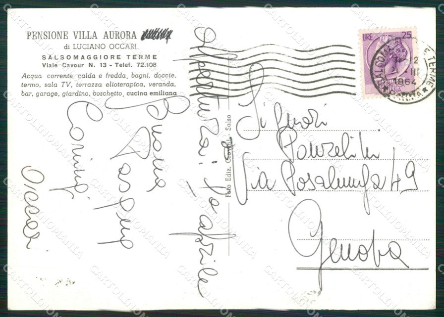 Parma Salsomaggiore Terme Foto FG cartolina ZK6697 – retro