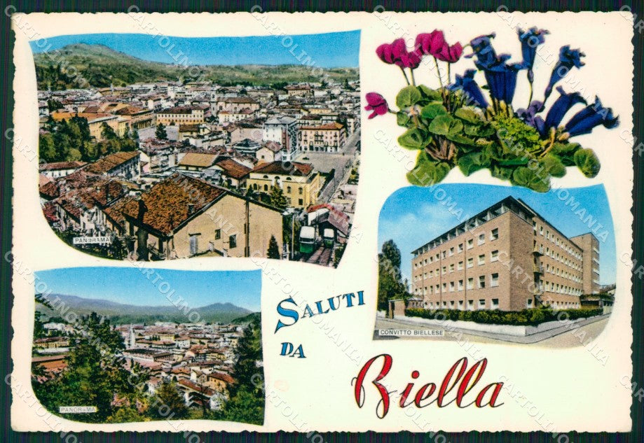 Biella Città Saluti da Foto FG cartolina ZK6700 – fronte