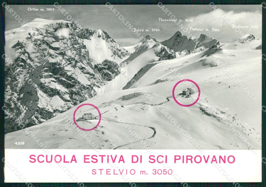Sondrio Passo Dello Stelvio Scuola Sci Pirovano Foto FG cartolina ZK6701 – fronte