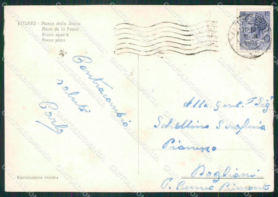 Viterbo Città STRAPPINO Foto FG cartolina ZK6705 – retro