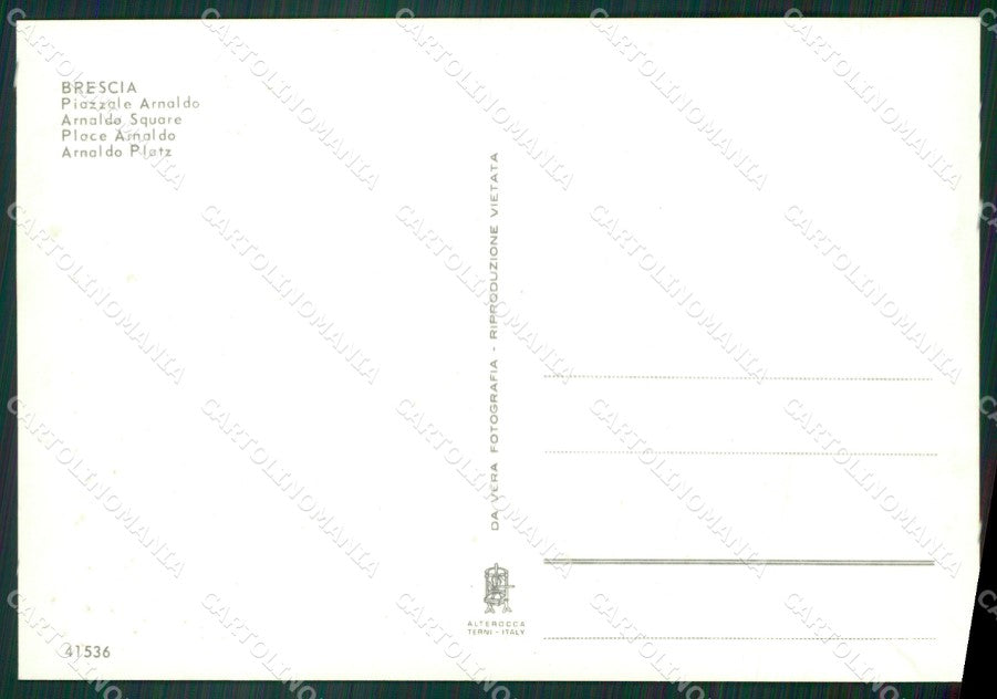 Brescia Città Auto Foto FG cartolina ZK6709 – retro