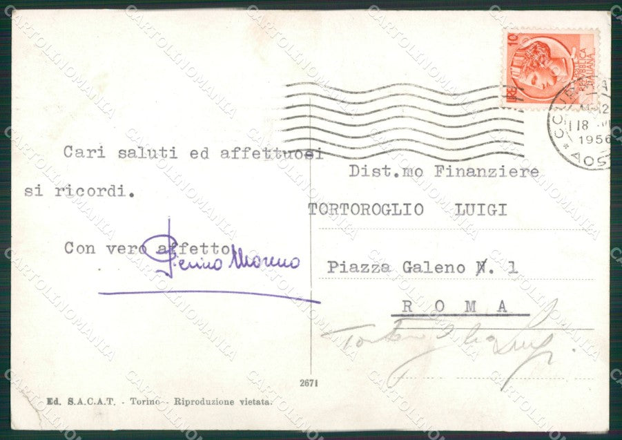 Aosta Courmayeur PIEGHINA Foto FG cartolina ZK6711 – retro