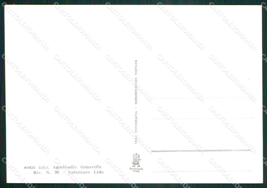 Catanzaro Taverna Villaggio Mancuso Sila Foto FG cartolina ZK6728 – retro