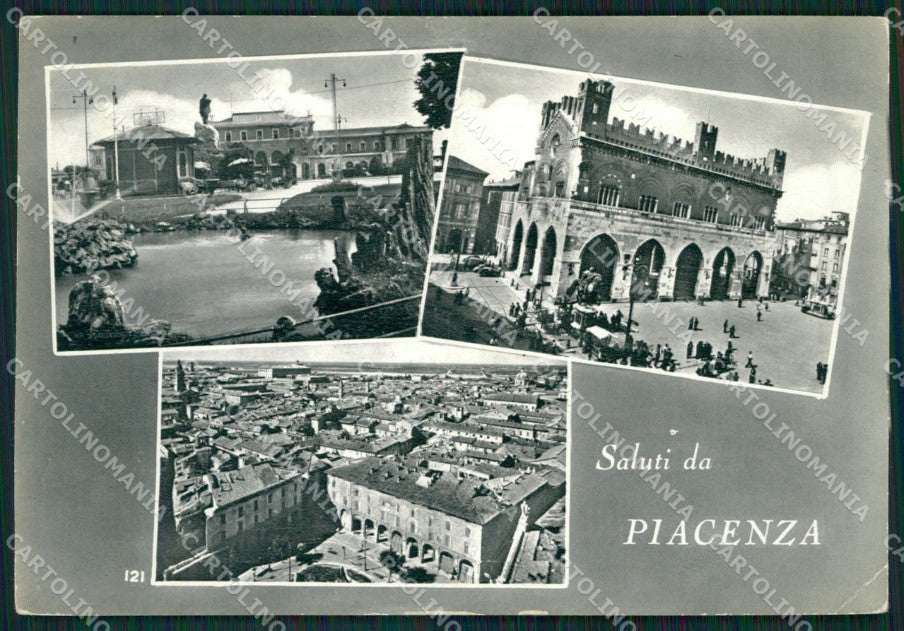 Piacenza Saluti da Foto FG cartolina ZK6736 – fronte