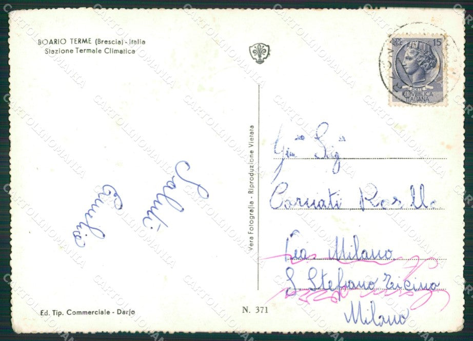 Brescia Boario Terme Foto FG cartolina ZK6738 – retro