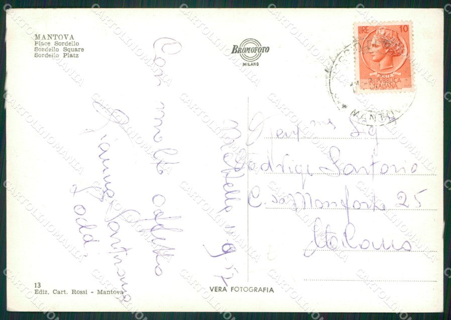 Mantova Città Foto FG cartolina ZK6739 – retro