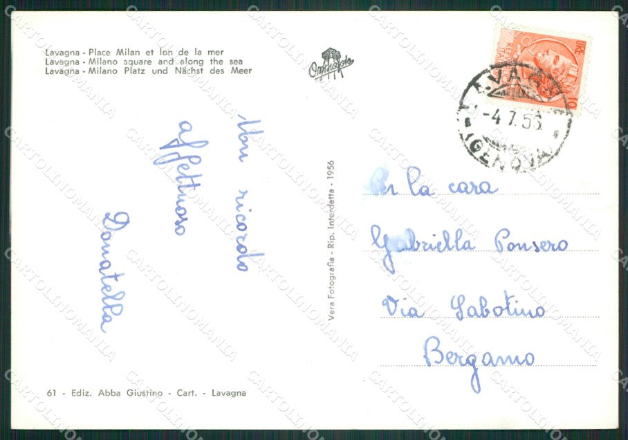 Genova Lavagna Foto FG cartolina ZK6744 – retro