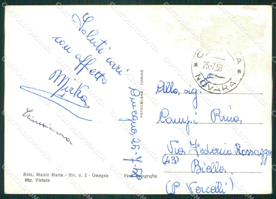 Verbania Omegna PIEGHINE Foto FG cartolina ZK6749 – retro