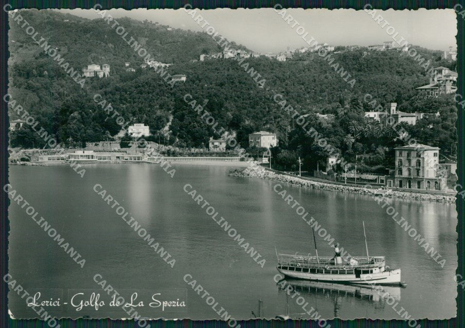 La Spezia Lerici Battello Foto FG cartolina ZK6750 – fronte