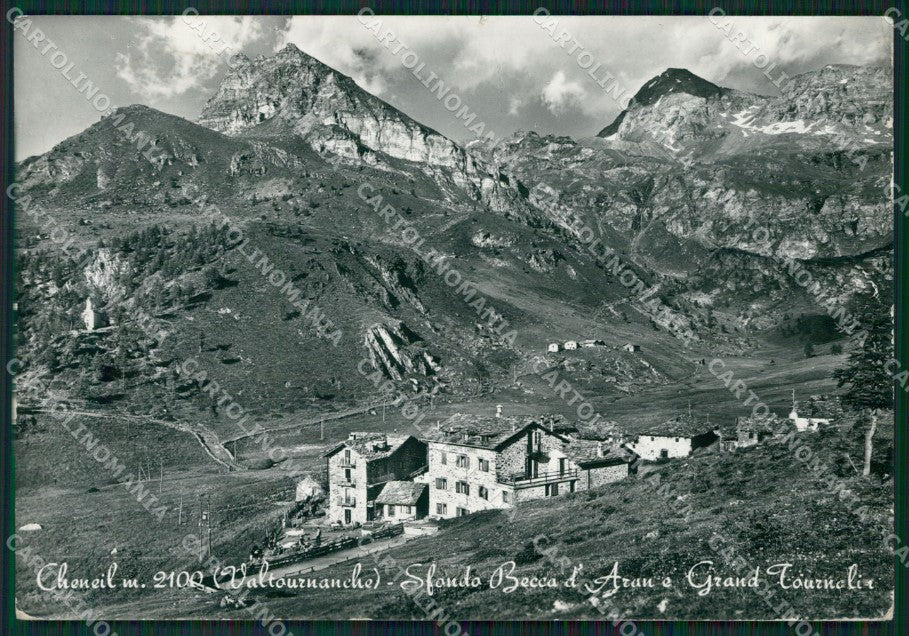 Aosta Valtournenche Cheneil STRAPPINI Foto FG cartolina ZK6751 – fronte