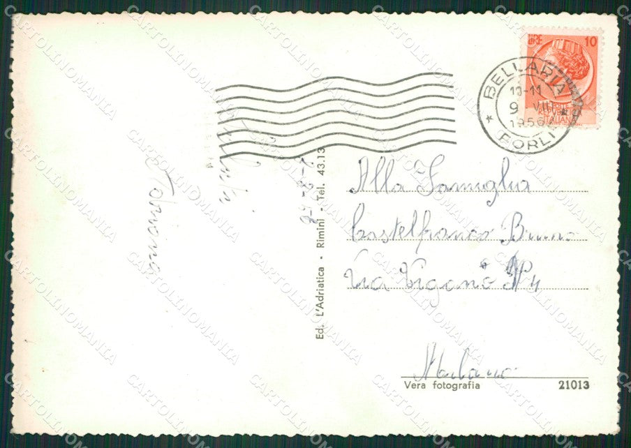 Rimini Bellaria Saluti da Foto FG cartolina ZK6758 – retro