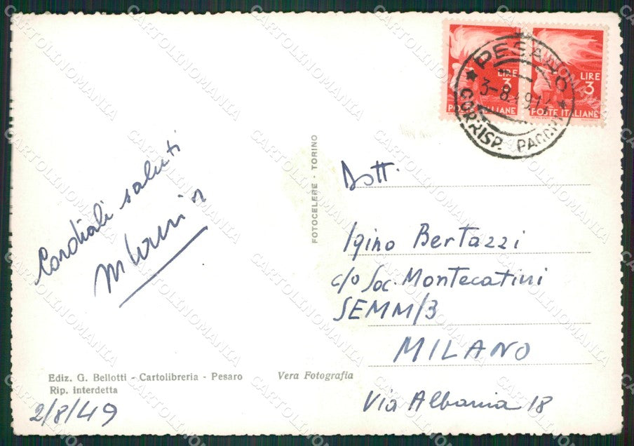 Pesaro Città Foto FG cartolina ZK6764 – retro