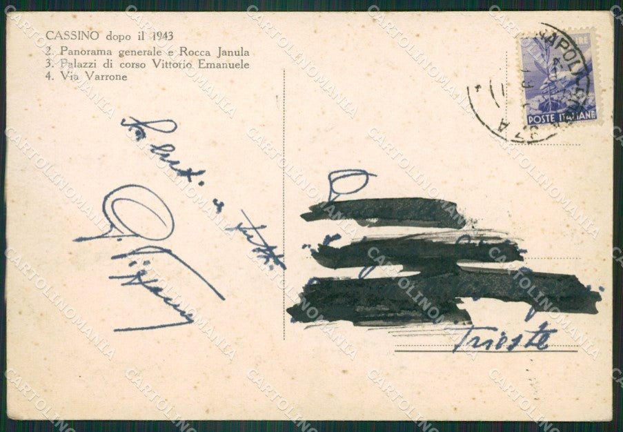 Frosinone Cassino MACCHIA FG cartolina ZK6777 – retro