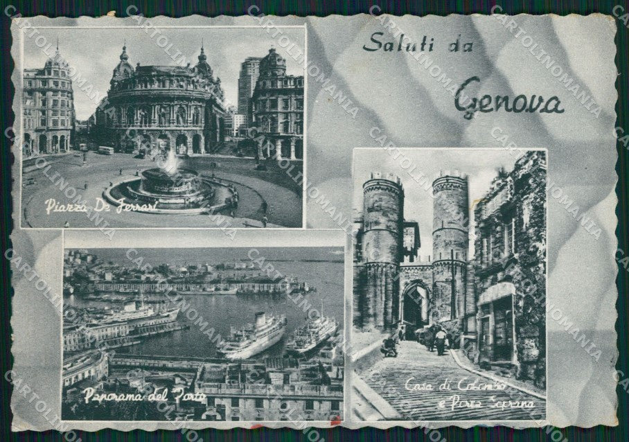 Genova Saluti da FG cartolina ZK6785 – fronte